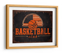 Vintage Basketball Club Flag - Fluidys Studio IV | Cuadro decorativo de Canvas Lab