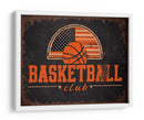 Vintage Basketball Club Flag - Fluidys Studio IV | Cuadro decorativo de Canvas Lab