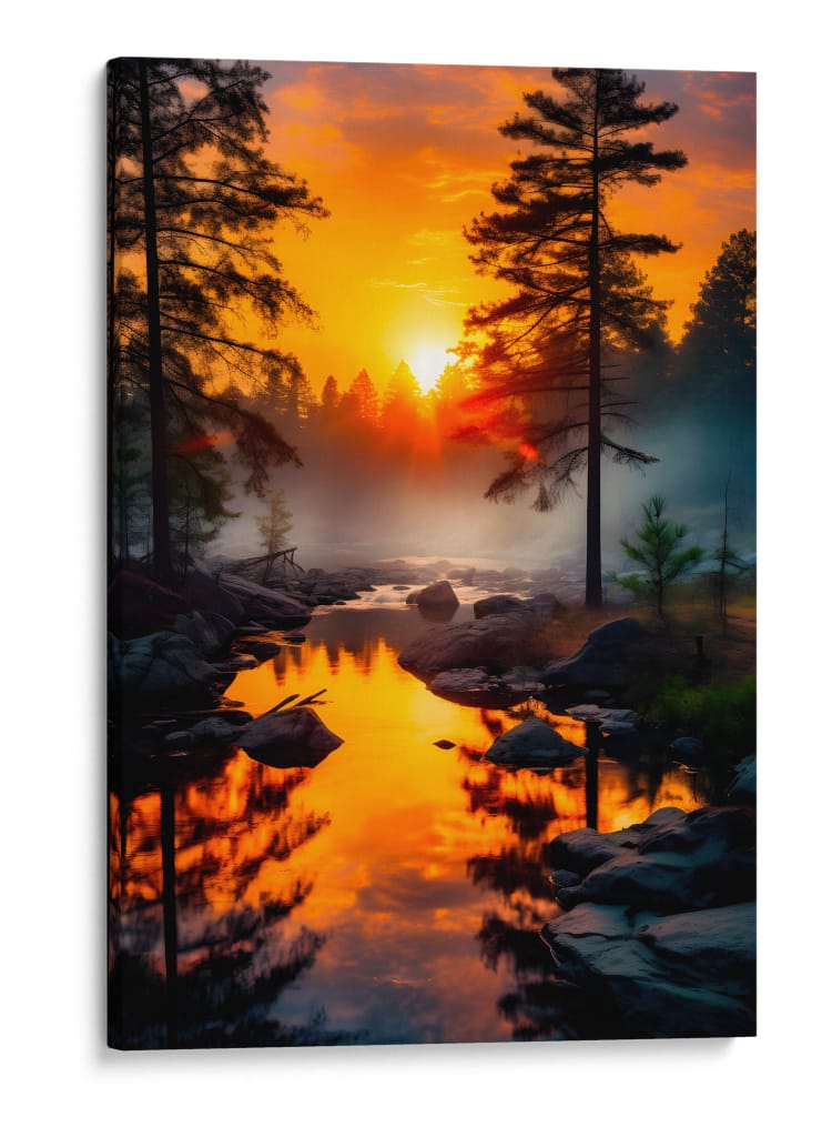 Niebla de Fuego - Puffy Design | Cuadro decorativo de Canvas Lab