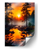 Niebla de Fuego - Puffy Design | Cuadro decorativo de Canvas Lab