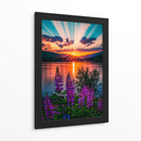 Lupinos Radiantes - Puffy Design | Cuadro decorativo de Canvas Lab
