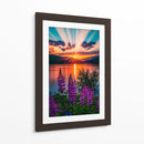 Lupinos Radiantes - Puffy Design | Cuadro decorativo de Canvas Lab