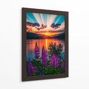 Lupinos Radiantes - Puffy Design | Cuadro decorativo de Canvas Lab