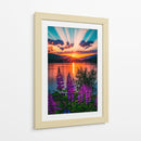 Lupinos Radiantes - Puffy Design | Cuadro decorativo de Canvas Lab