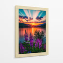 Lupinos Radiantes - Puffy Design | Cuadro decorativo de Canvas Lab