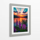 Lupinos Radiantes - Puffy Design | Cuadro decorativo de Canvas Lab