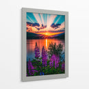 Lupinos Radiantes - Puffy Design | Cuadro decorativo de Canvas Lab