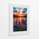 Lupinos Radiantes - Puffy Design | Cuadro decorativo de Canvas Lab