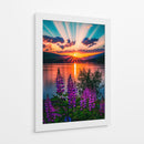 Lupinos Radiantes - Puffy Design | Cuadro decorativo de Canvas Lab