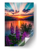 Lupinos Radiantes - Puffy Design | Cuadro decorativo de Canvas Lab