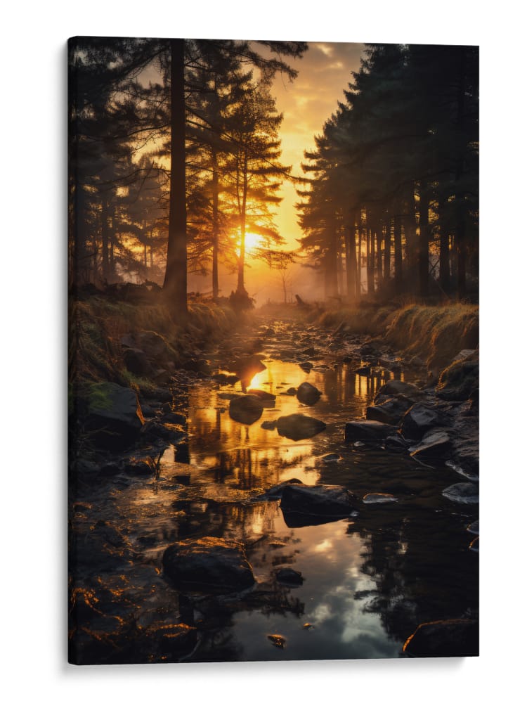 Amanecer de Ámbar - Puffy Design | Cuadro decorativo de Canvas Lab
