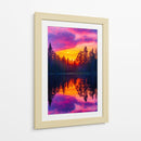 Crepúsculo de Fuego - Puffy Design | Cuadro decorativo de Canvas Lab