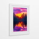 Crepúsculo de Fuego - Puffy Design | Cuadro decorativo de Canvas Lab