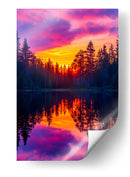 Crepúsculo de Fuego - Puffy Design | Cuadro decorativo de Canvas Lab