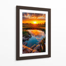 Horizonte Dorado - Puffy Design | Cuadro decorativo de Canvas Lab