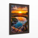 Horizonte Dorado - Puffy Design | Cuadro decorativo de Canvas Lab
