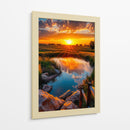 Horizonte Dorado - Puffy Design | Cuadro decorativo de Canvas Lab