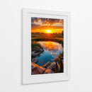 Horizonte Dorado - Puffy Design | Cuadro decorativo de Canvas Lab
