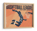 Cartel de arte pop vintage: Basketball League  - Andreas Magnusson | Cuadro decorativo de Canvas Lab