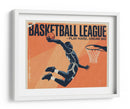 Cartel de arte pop vintage: Basketball League  - Andreas Magnusson | Cuadro decorativo de Canvas Lab