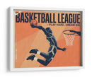 Cartel de arte pop vintage: Basketball League  - Andreas Magnusson | Cuadro decorativo de Canvas Lab