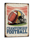 Escena de estadio vintage: Championship Football - Andreas Magnusson | Cuadro decorativo de Canvas Lab