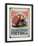 Escena de estadio vintage: Championship Football - Andreas Magnusson | Cuadro decorativo de Canvas Lab