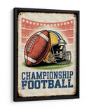 Escena de estadio vintage: Championship Football - Andreas Magnusson | Cuadro decorativo de Canvas Lab