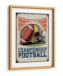 Escena de estadio vintage: Championship Football - Andreas Magnusson | Cuadro decorativo de Canvas Lab