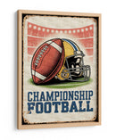 Escena de estadio vintage: Championship Football - Andreas Magnusson | Cuadro decorativo de Canvas Lab