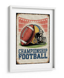 Escena de estadio vintage: Championship Football - Andreas Magnusson | Cuadro decorativo de Canvas Lab