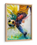 Patada de fútbol dinámica - Justyna Jaszke | Cuadro decorativo de Canvas Lab