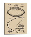 Patente de futbol americano antiguo - Andreas Magnusson | Cuadro decorativo de Canvas Lab