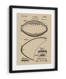 Patente de futbol americano antiguo - Andreas Magnusson | Cuadro decorativo de Canvas Lab
