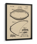 Patente de futbol americano antiguo - Andreas Magnusson | Cuadro decorativo de Canvas Lab