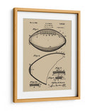 Patente de futbol americano antiguo - Andreas Magnusson | Cuadro decorativo de Canvas Lab