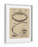 Patente de futbol americano antiguo - Andreas Magnusson | Cuadro decorativo de Canvas Lab