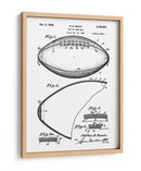 Patente de futbol antiguo - Andreas Magnusson | Cuadro decorativo de Canvas Lab