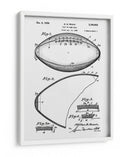 Patente de futbol antiguo - Andreas Magnusson | Cuadro decorativo de Canvas Lab