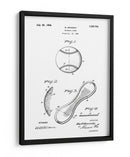 Patente de béisbol antiguo - Andreas Magnusson | Cuadro decorativo de Canvas Lab
