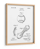 Patente de béisbol antiguo - Andreas Magnusson | Cuadro decorativo de Canvas Lab