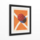 Baloncesto y líneas de cancha pop art - Daniel Coulmann | Cuadro decorativo de Canvas Lab