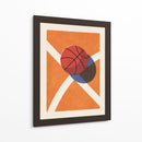 Baloncesto y líneas de cancha pop art - Daniel Coulmann | Cuadro decorativo de Canvas Lab
