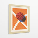 Baloncesto y líneas de cancha pop art - Daniel Coulmann | Cuadro decorativo de Canvas Lab