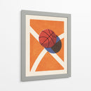 Baloncesto y líneas de cancha pop art - Daniel Coulmann | Cuadro decorativo de Canvas Lab