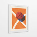 Baloncesto y líneas de cancha pop art - Daniel Coulmann | Cuadro decorativo de Canvas Lab