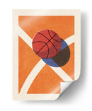 Baloncesto y líneas de cancha pop art - Daniel Coulmann | Cuadro decorativo de Canvas Lab
