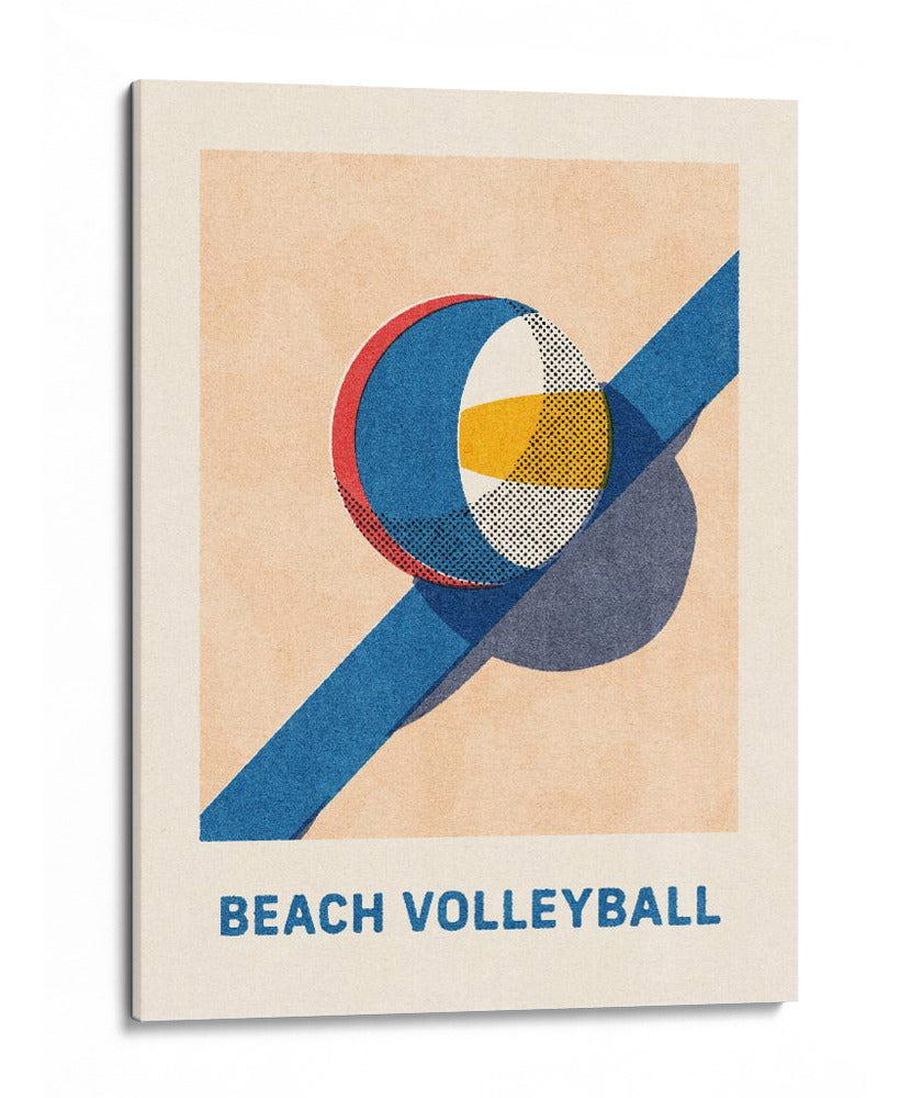 Voleibol de playa en Sunny Beach - Daniel Coulmann | Cuadro decorativo de Canvas Lab