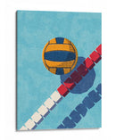 Vista aérea gráfica de voleibol de verano - Daniel Coulmann | Cuadro decorativo de Canvas Lab