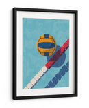 Vista aérea gráfica de voleibol de verano - Daniel Coulmann | Cuadro decorativo de Canvas Lab